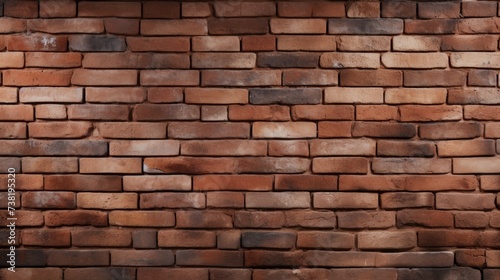 The background of the brick wall is in Brunette color