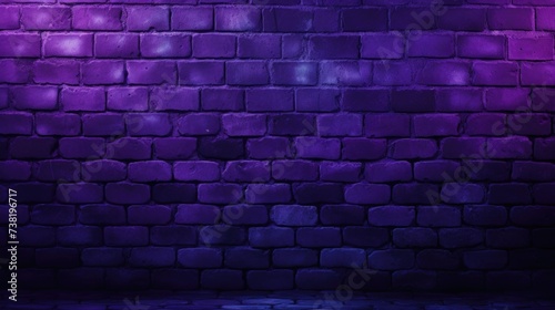  The background of the brick wall is in Purple color.