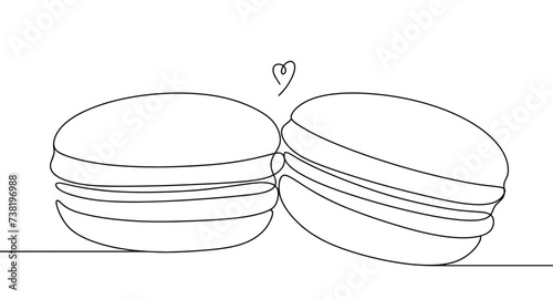 Macaron. Cookie. Sweets. Bakery