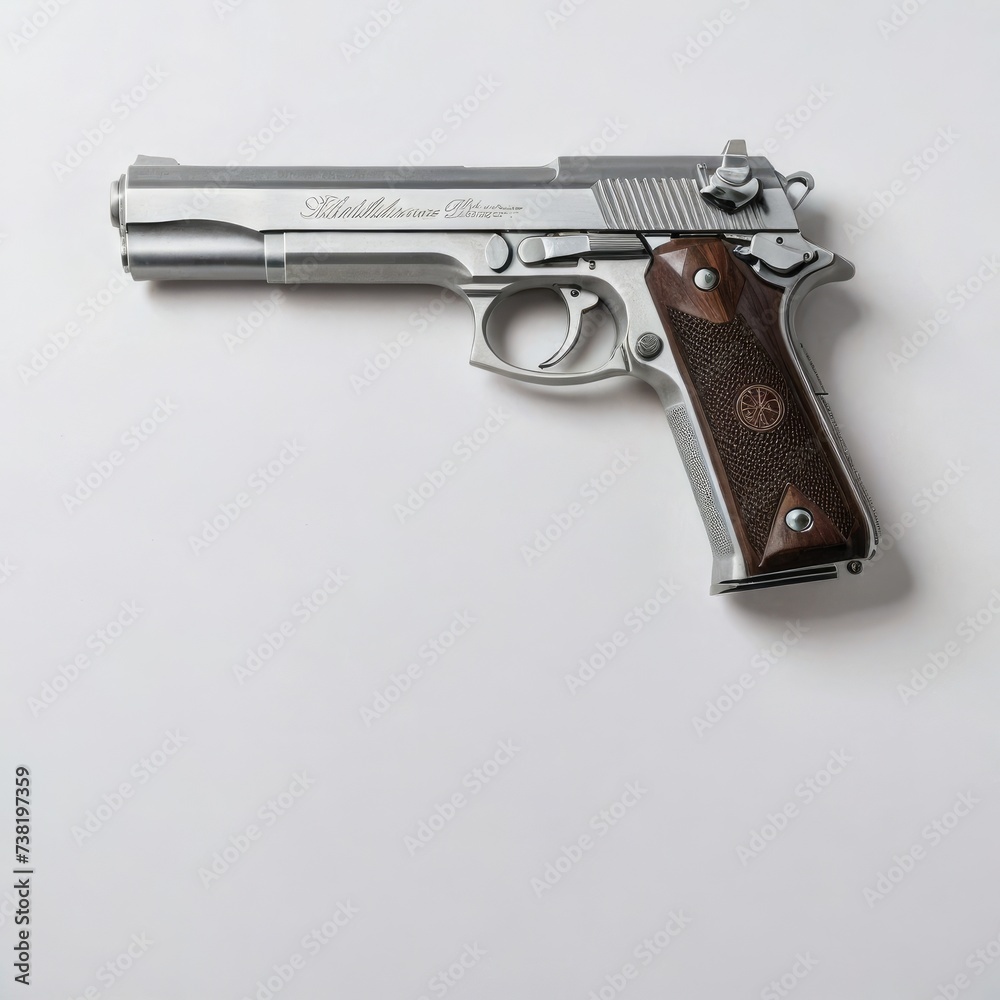 pistol gun  and bullets