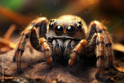 Closeup of a tarantula spider