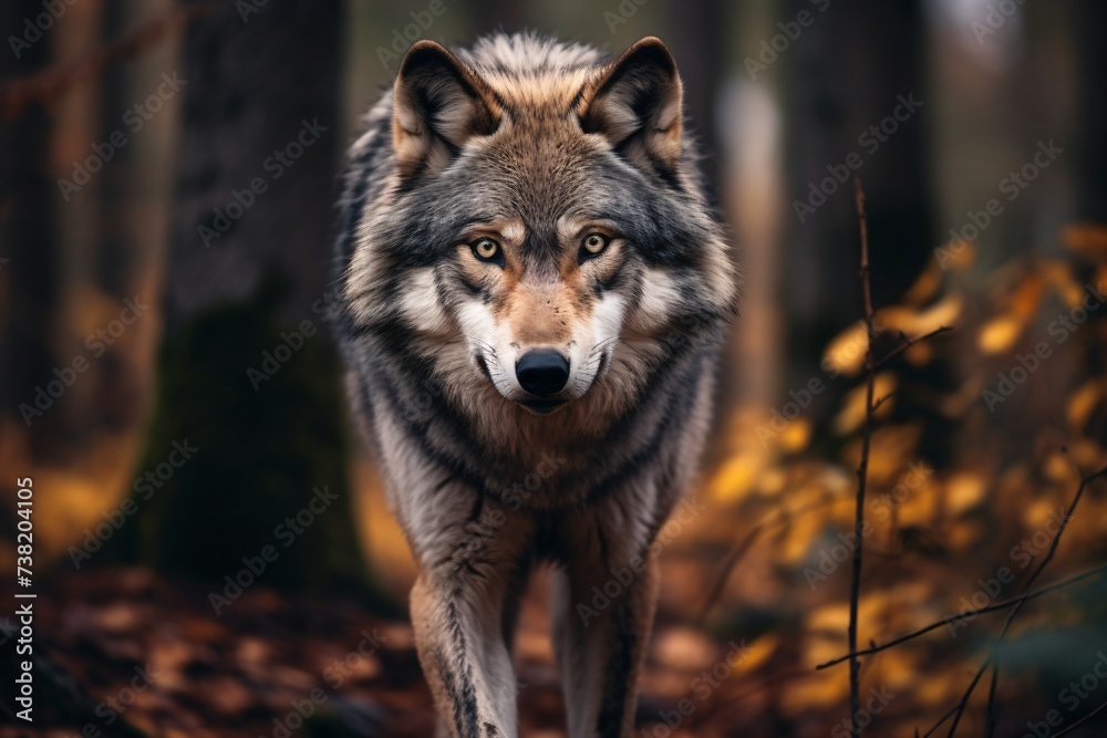 Fototapeta premium Wolf closeup