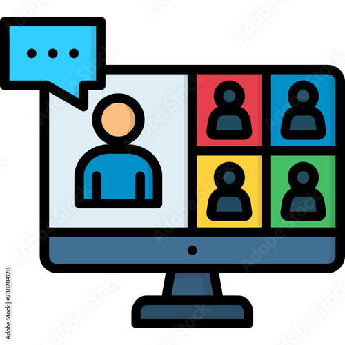 Online Meeting Icon
