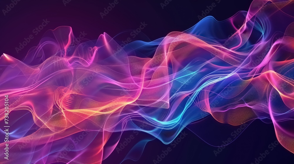 Abstract flowing wavy lines. Colorful dynamic wave Abstract flowing wavy lines. Colorful dynamic wave