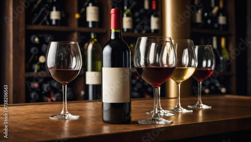 Classic wine varieties, both red and white.