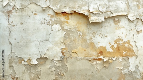 old weathered white and yellow wall texture