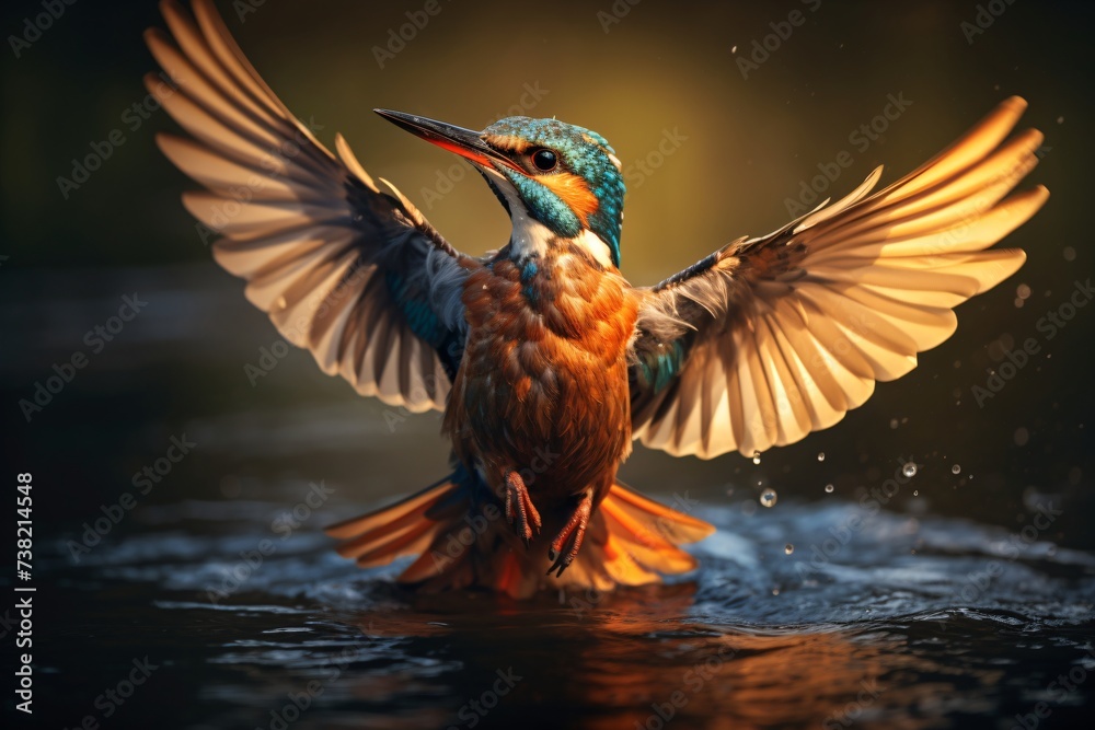 Fototapeta premium bird in flight