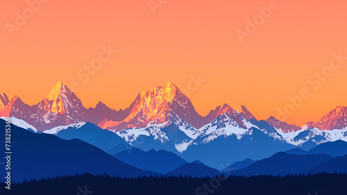 sunrise in the mountains © Danmarpe