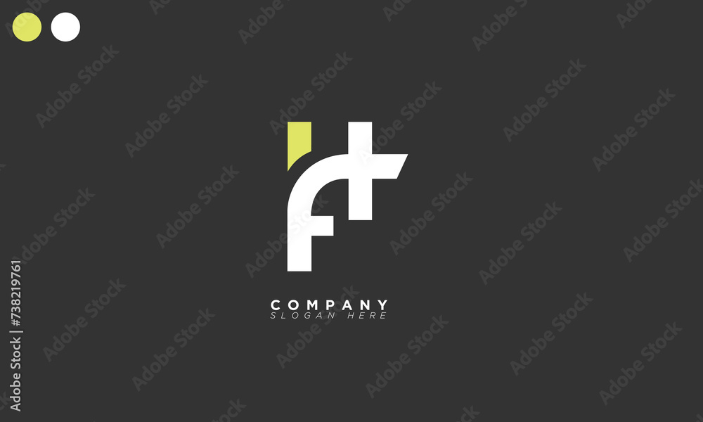 FH Alphabet letters Initials Monogram logo HF, F and H FH Alphabet letters Initials Monogram logo HF, F and H