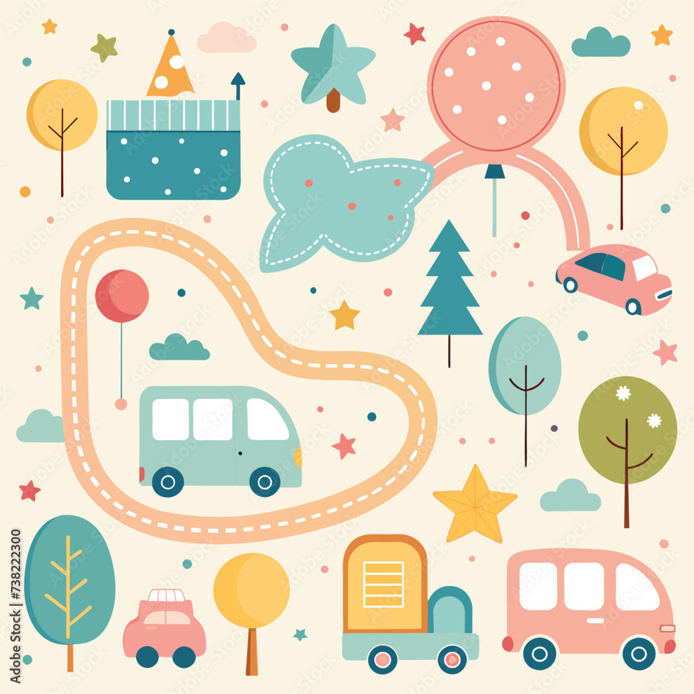 simple repeatable pattern design for a baby playmat simple repeatable pattern design for a baby playmat