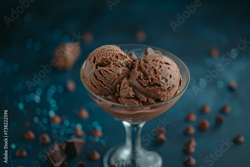 chocolate ice cream with chocolate