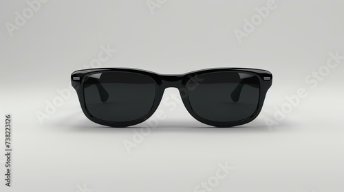 A sleek and stylish 3D rendered icon of sunglasses, perfect to add a touch of coolness to any project! With its clean design and realistic details, this image is sure to make an impact. Idea