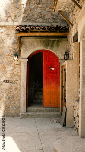entrance to the church