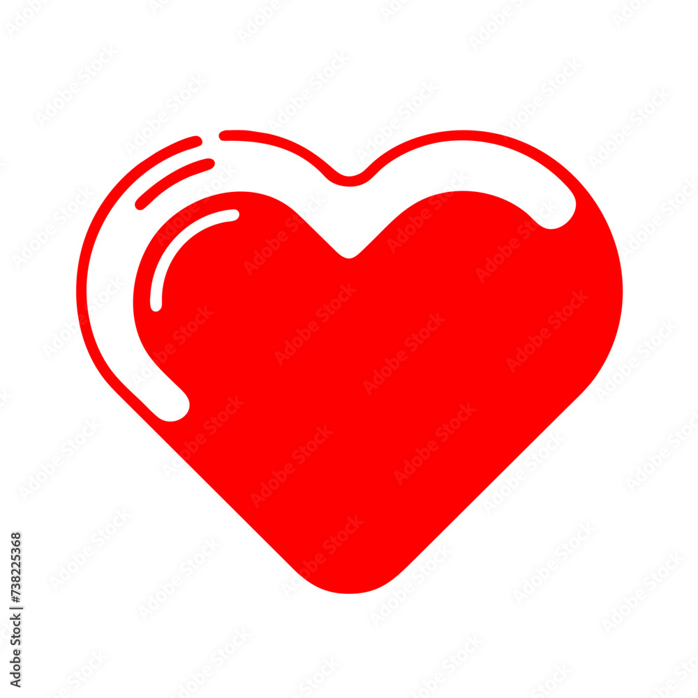Red heart icon vector
Red heart icon vector