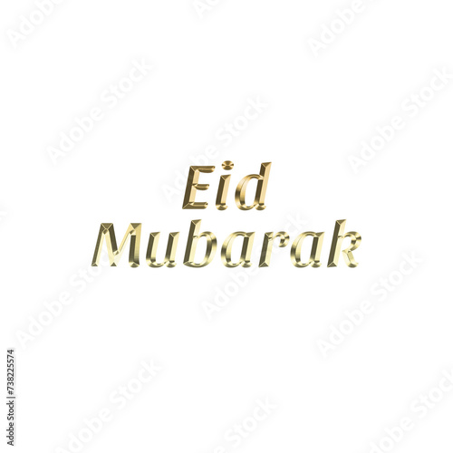 Isolated Eid Mubarak