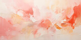 Abstract pale pastel color contemporary oil paint brushstrokes texture pattern painting wallpaper background. Chalky, soft baby pink, creamy orange, bright red and white backdrop