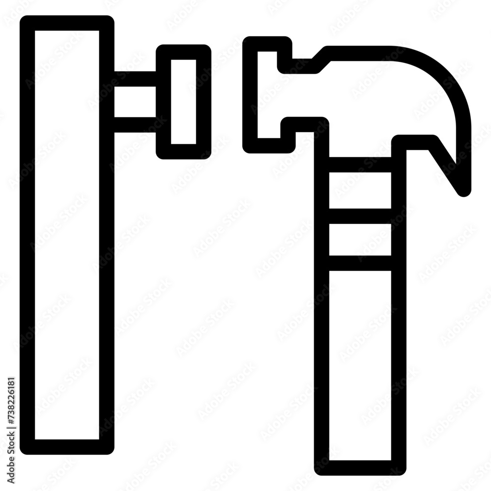 carpenter line icon carpenter line icon