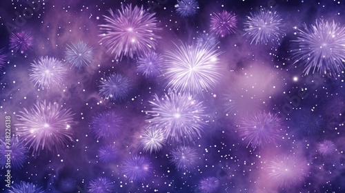 Background of fireworks in Lilac color.
