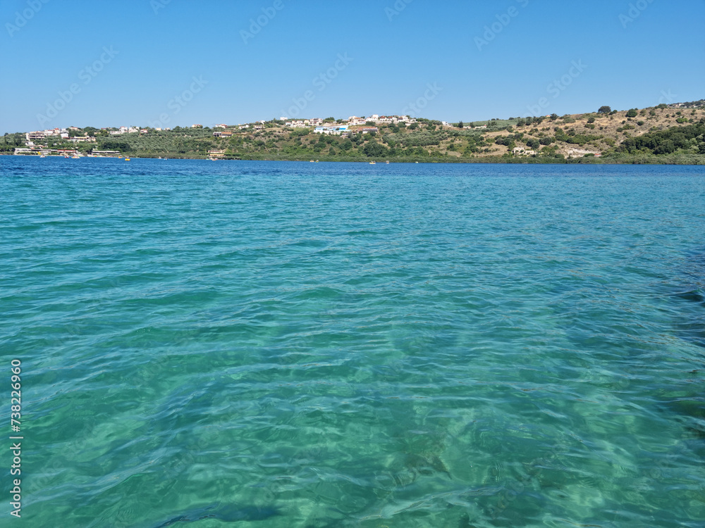 Kournas lake in Crete island, Greece