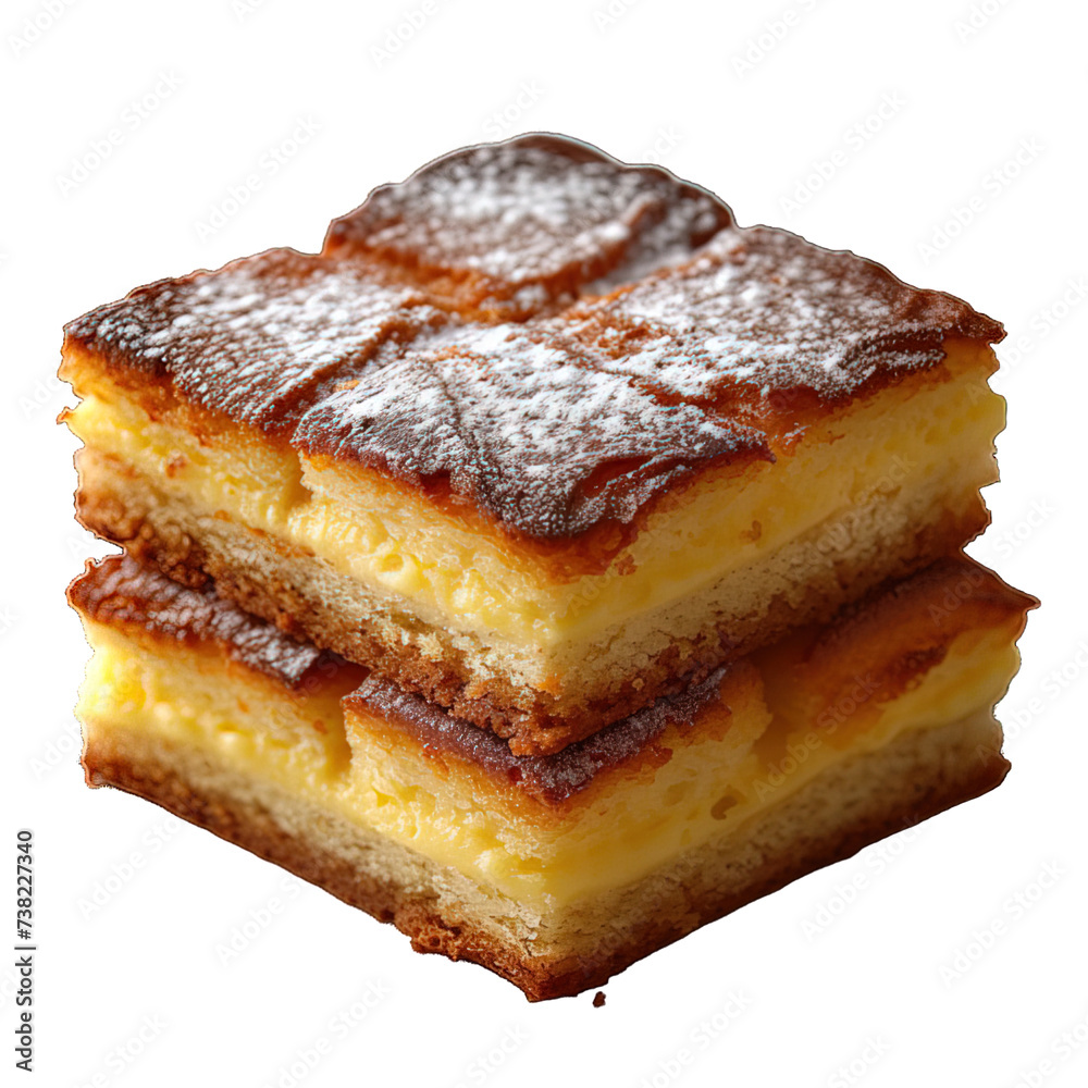 sponge cake isolated on transparent background ,generative ai sponge cake isolated on transparent background ,generative ai