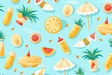 abstract colorful summer beach pattern
