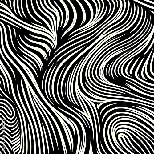 black and white seamless pattern vector texture design illustration decoration geometric zebra print black art ,Ai generated 