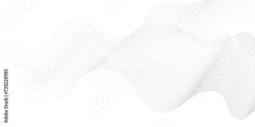 Abstract white blend digital wave lines and technology background. Minimal carve wavy white and blue flowing wave lines and glowing moving lines. Futuristic technology and sound wave lines background.