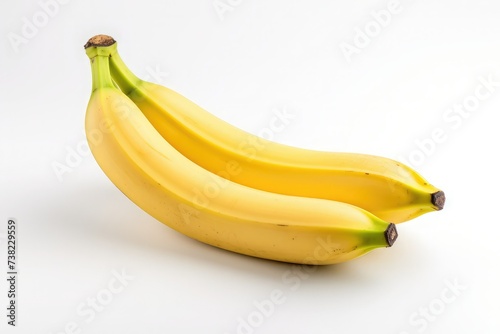 fresh bananas isolated on a white background