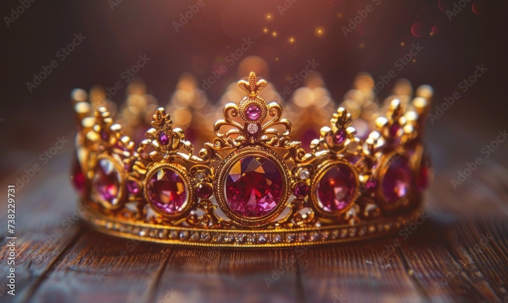 low key image of beautiful queen/king crown over wooden table. vintage filtered. fantasy medieval period
low key image of beautiful queen/king crown over wooden table. vintage filtered. fantasy medieval period