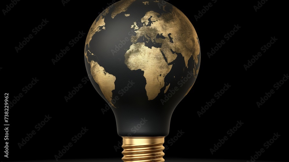 light bulb with light and light created by ai light bulb with light and light created by ai