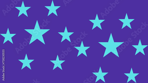 Background with blu stars