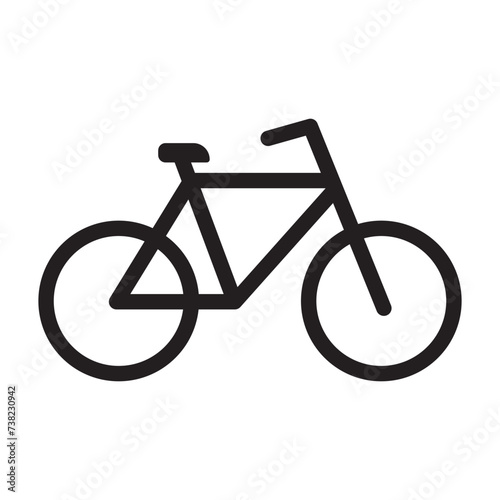 Bicycle icon bike vector symbol, Modern and editable bicycle icon