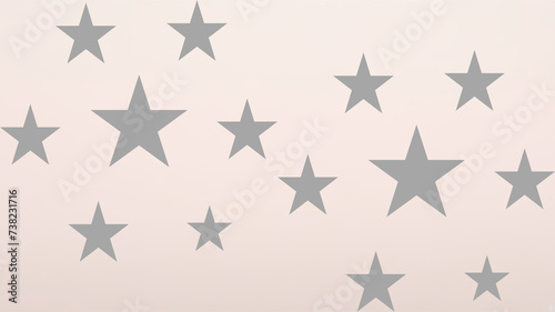 Pink background with grey stars