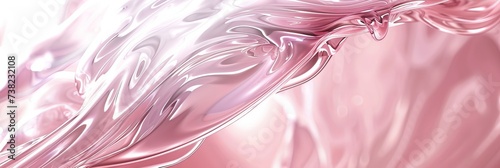 Abstract liquid flow. Wide horizontal 3d. For banner, background, advertisement, header, social network.