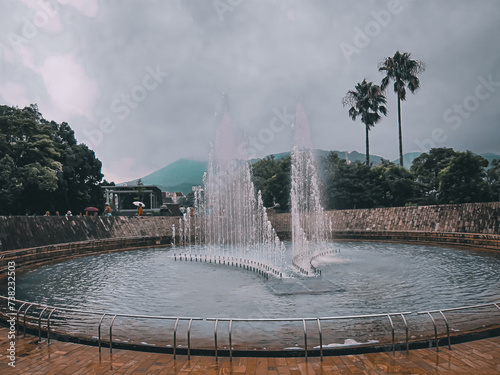 Nagasaki Peace Park, adorned with poignant statues, stands as a solemn tribute to the atomic bombing's victims. photo