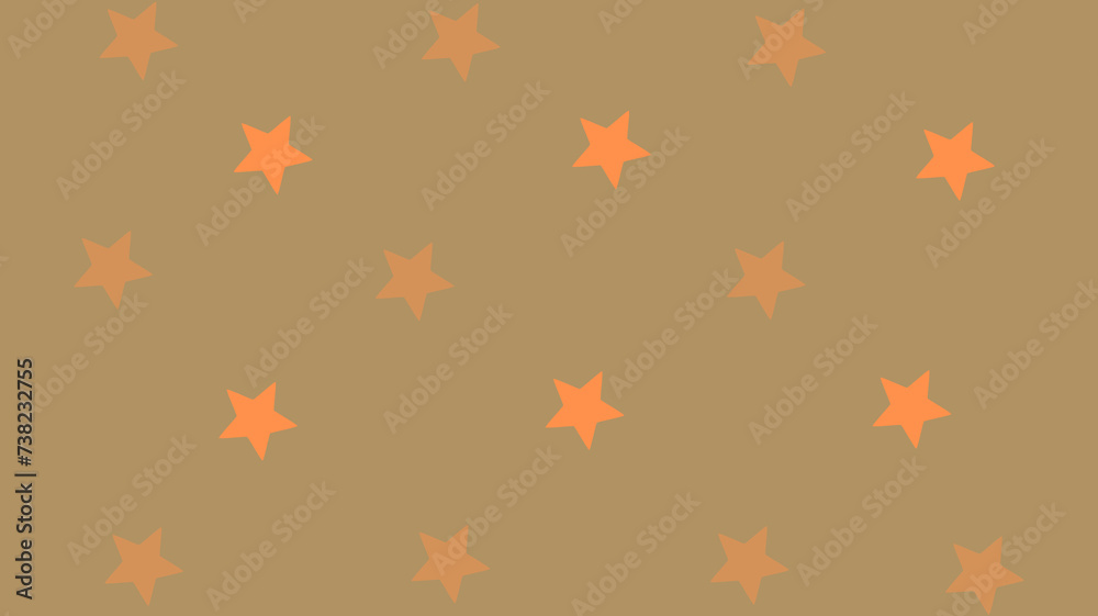 Brown background with yellow stars Brown background with yellow stars