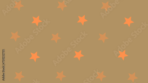 Brown background with yellow stars