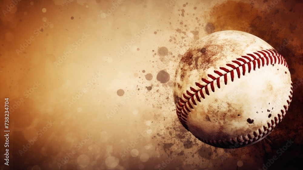 Background with baseball in Brown color. Background with baseball in Brown color.