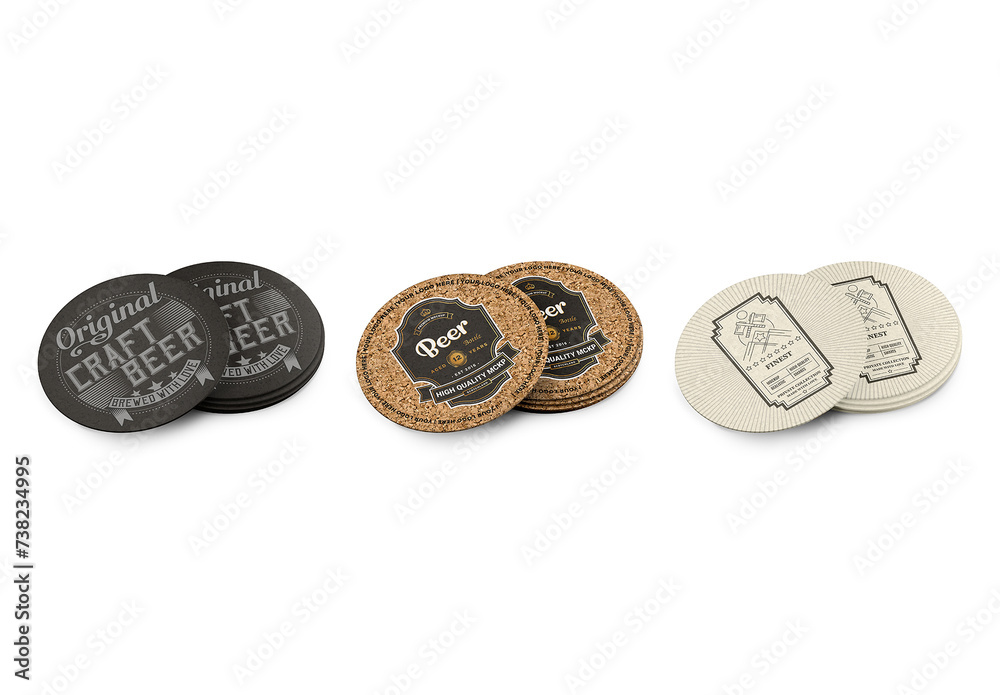 Max Coaster Samples Coasters Mockup Stock Template | Adobe Stock