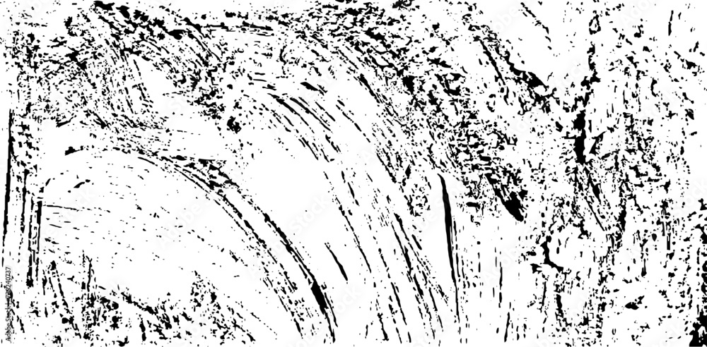 Obraz premium Vector brush sroke texture. Distressed uneven grunge background. Abstract distressed vector illustration. Overlay over any design to create interesting effect and depth. Black isolated on white. EPS10