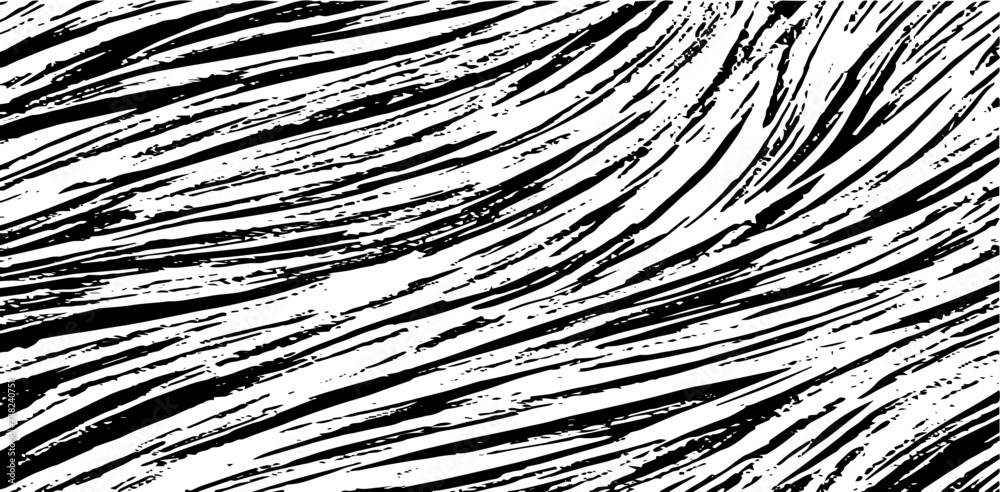 Obraz premium Vector brush sroke texture. Distressed uneven grunge background. Abstract distressed vector illustration. Overlay over any design to create interesting effect and depth. Black isolated on white. EPS10
