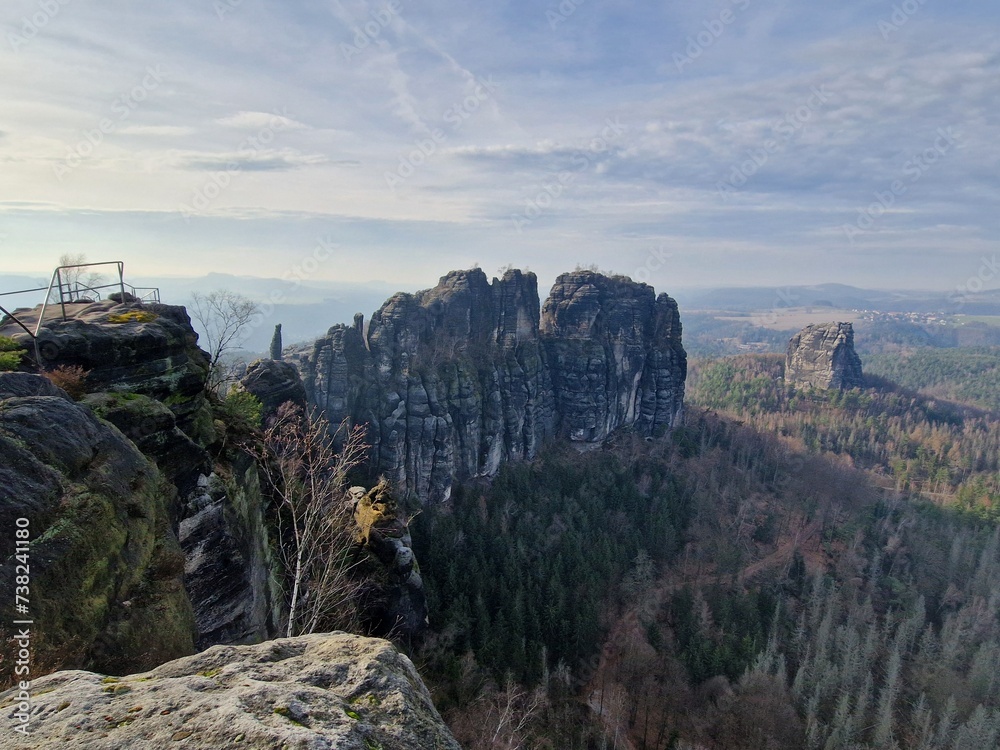 Fototapeta premium sunset in the mountains