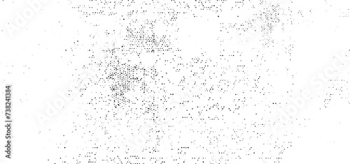 Snow, stars, twinkling lights, rain drops on black background. Abstract vector noise. Small particles of debris and dust. Distressed uneven grunge texture overlay.