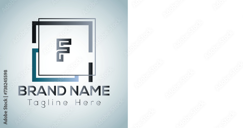 Abstract F letter modern initial lettermarks logo design Abstract F letter modern initial lettermarks logo design