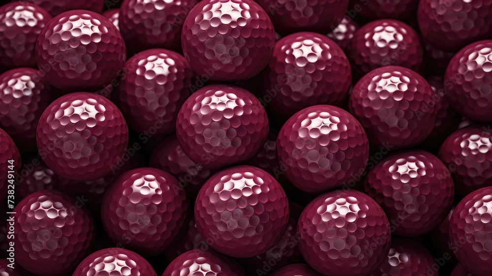 Background with golf balls in Maroon color.- Background with golf balls in Maroon color.-