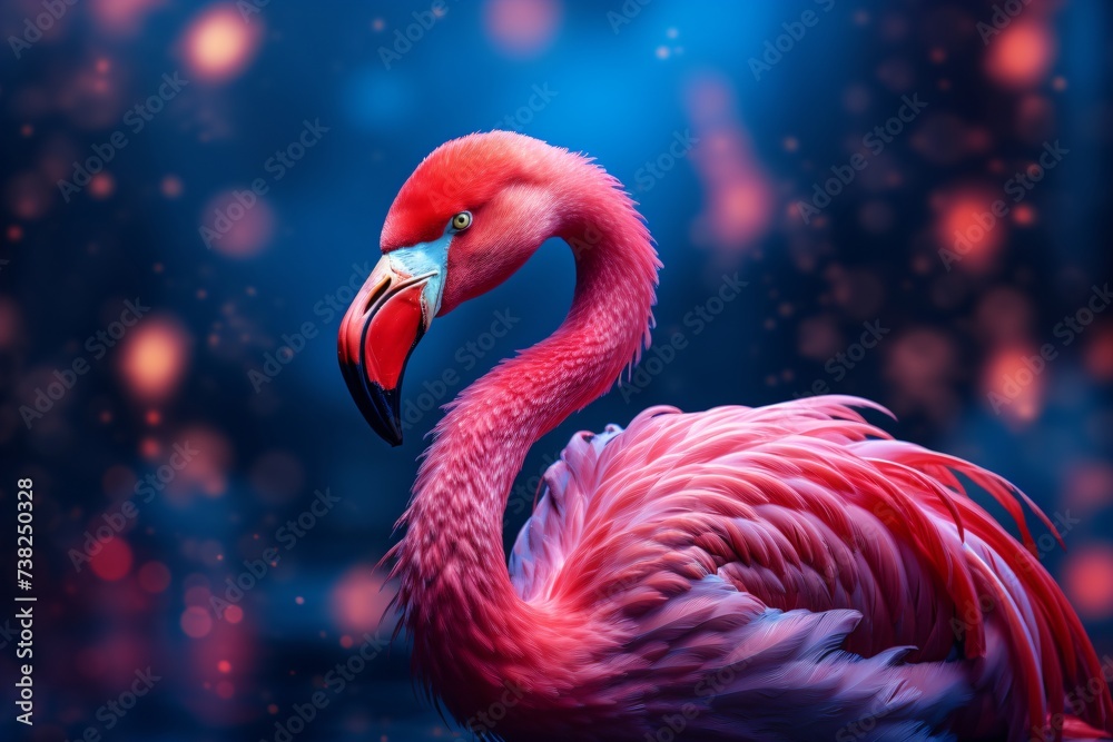 Fototapeta premium Closeup of a flamingo