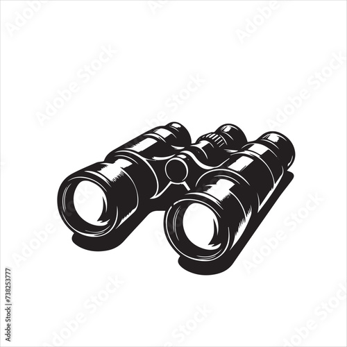 silhouettes of binoculars