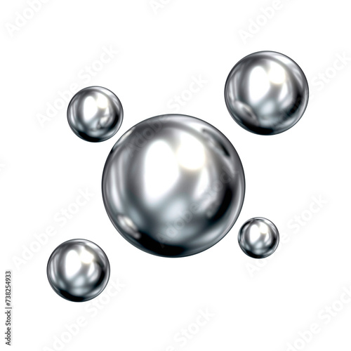 3D Chrome Spheres