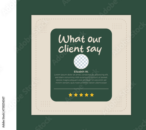 client satisfaction good service client review template design
