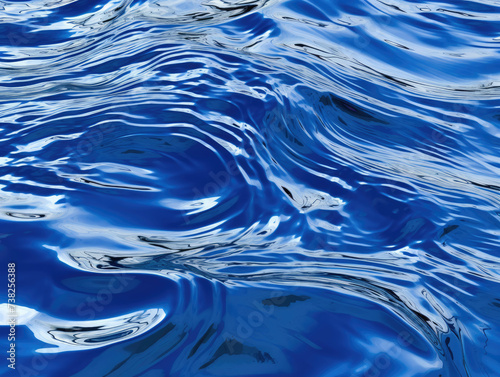 Blue Water Surface With Ripples of Water